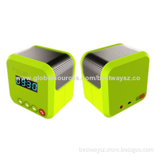 Bluetooth clock speaker, 3W, 500mV battery capacity